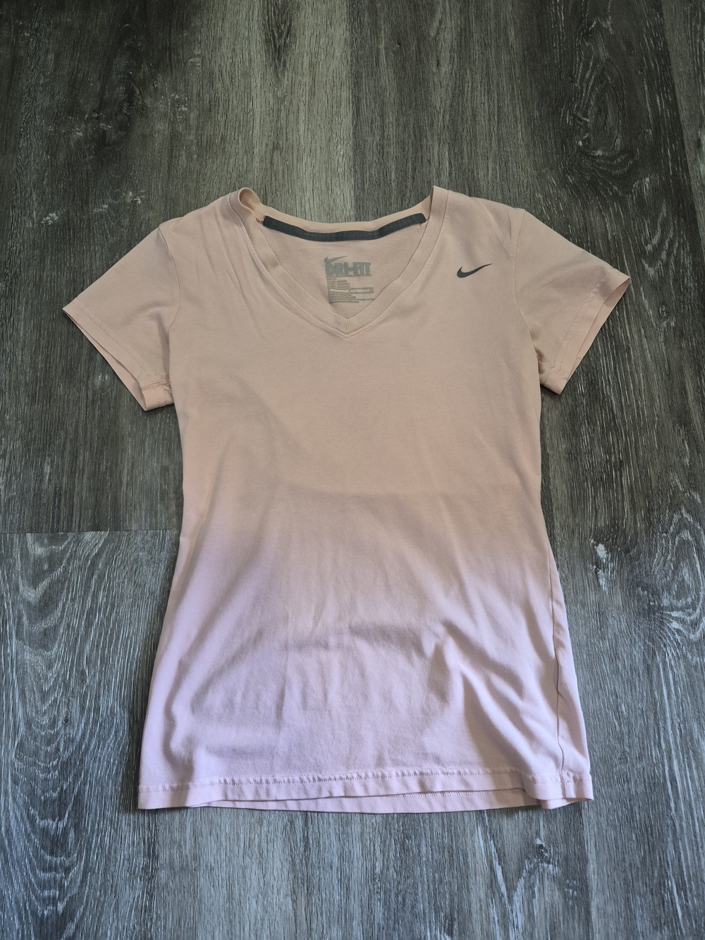 Nike Women's Pink V-Neck Performance Tee